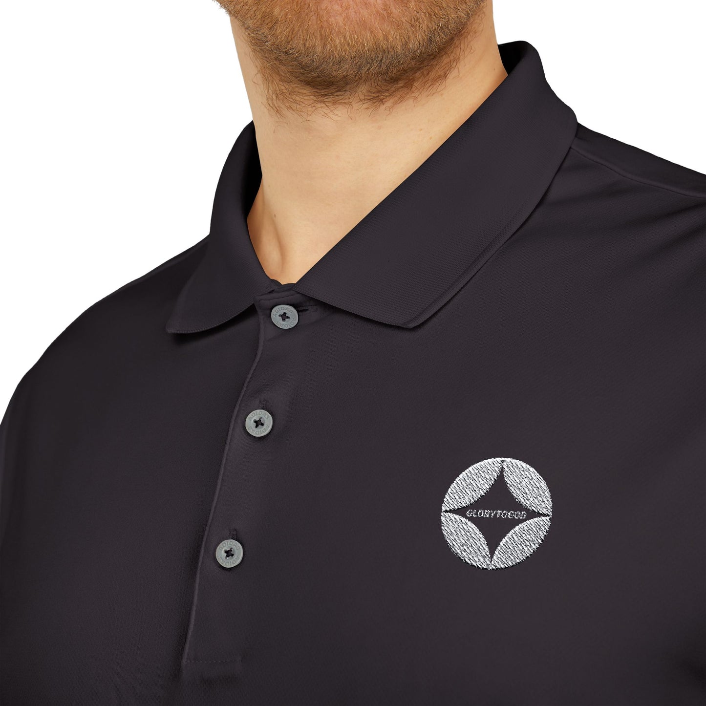 WINDOW GLORY Embroidered Fitness Polo