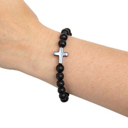 GLORY Cross Bead Bracelet