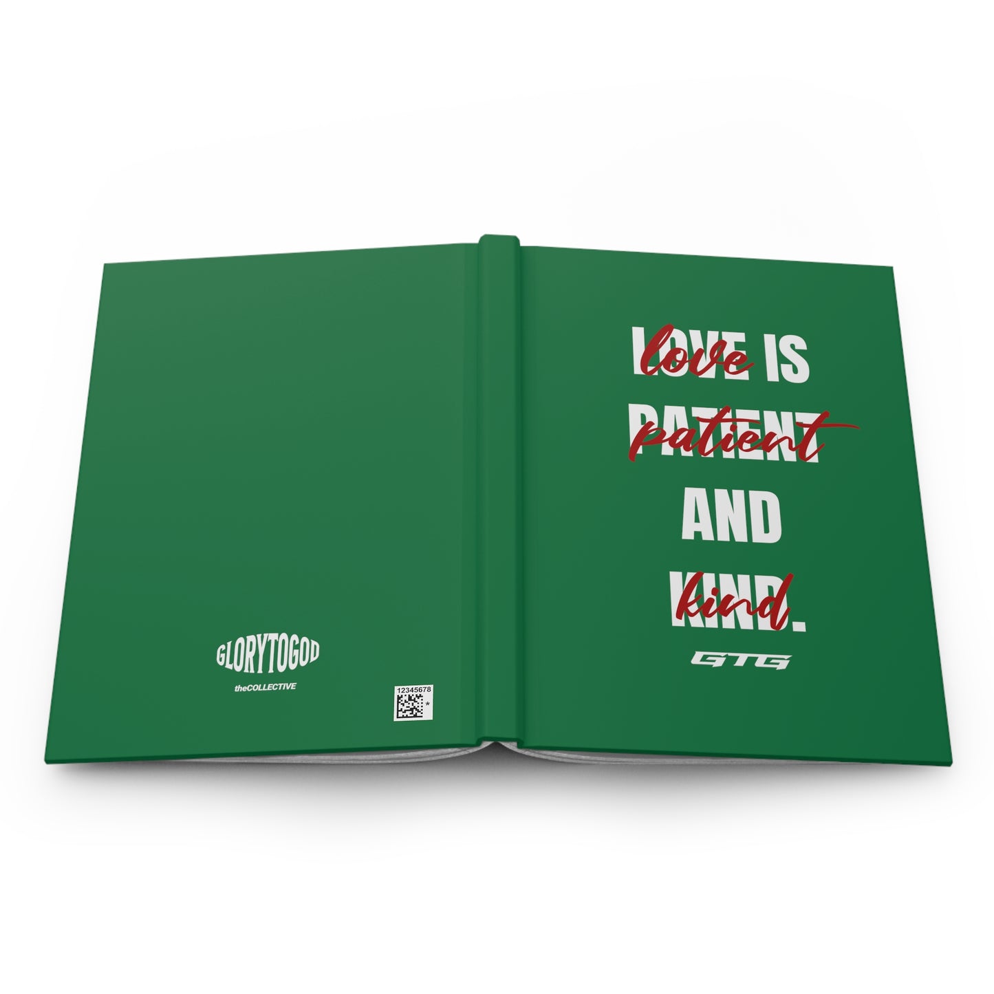 EVERGREEN LOVE IS… Hardcover Journal Matte