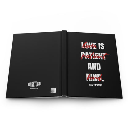 ELEGANT BLACK LOVE IS… Hardcover Journal Matte