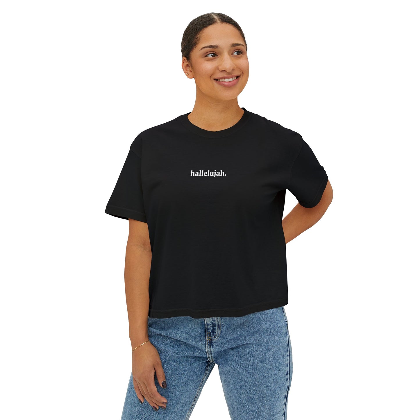 HALLELUJAH GLORY Women's Boxy Tee