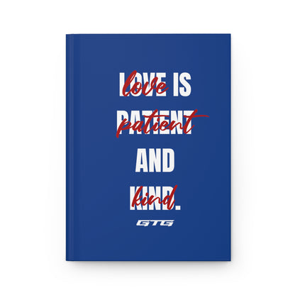 ROYAL BLUE LOVE IS… Hardcover Journal Matte