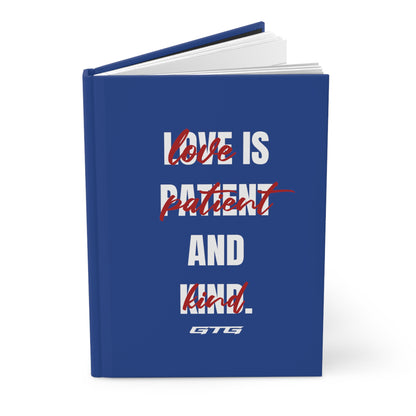 ROYAL BLUE LOVE IS… Hardcover Journal Matte