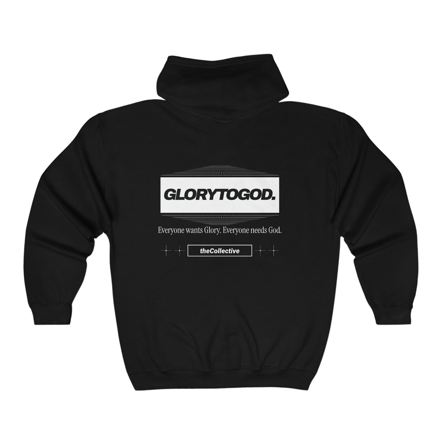 GLORYTOGOD Full Zip Hoodie