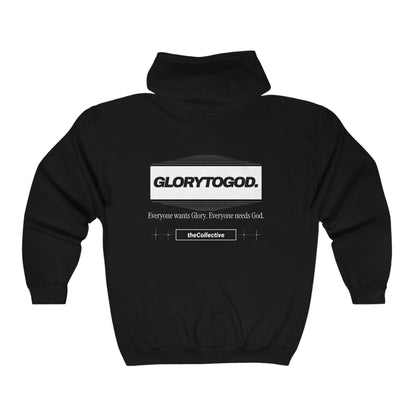 GLORYTOGOD Full Zip Hoodie