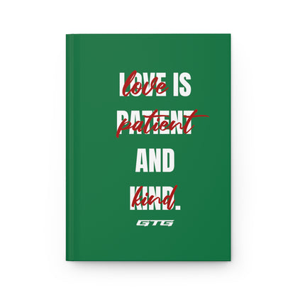 EVERGREEN LOVE IS… Hardcover Journal Matte