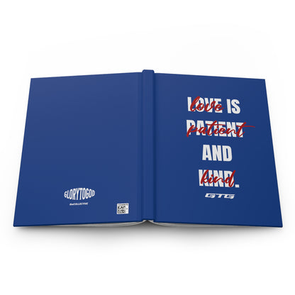 ROYAL BLUE LOVE IS… Hardcover Journal Matte