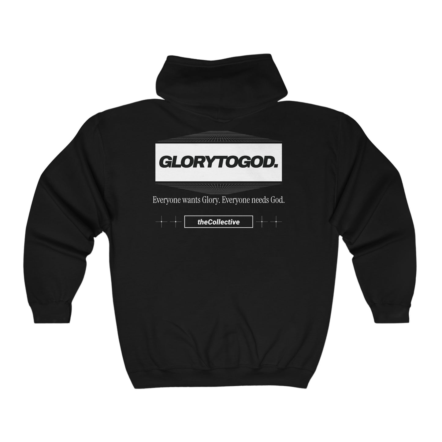 GLORYTOGOD Full Zip Hoodie