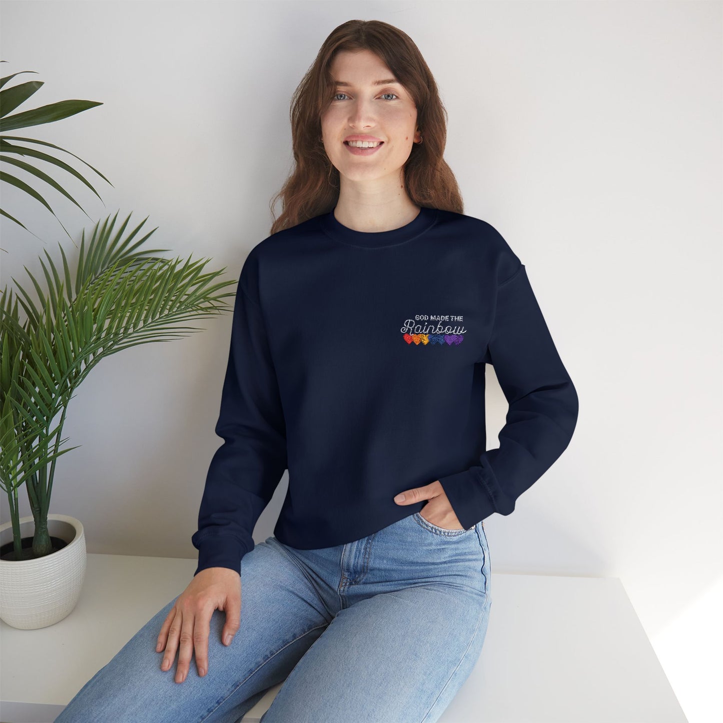 RAINBOW GLORY Embroidered Sweatshirt