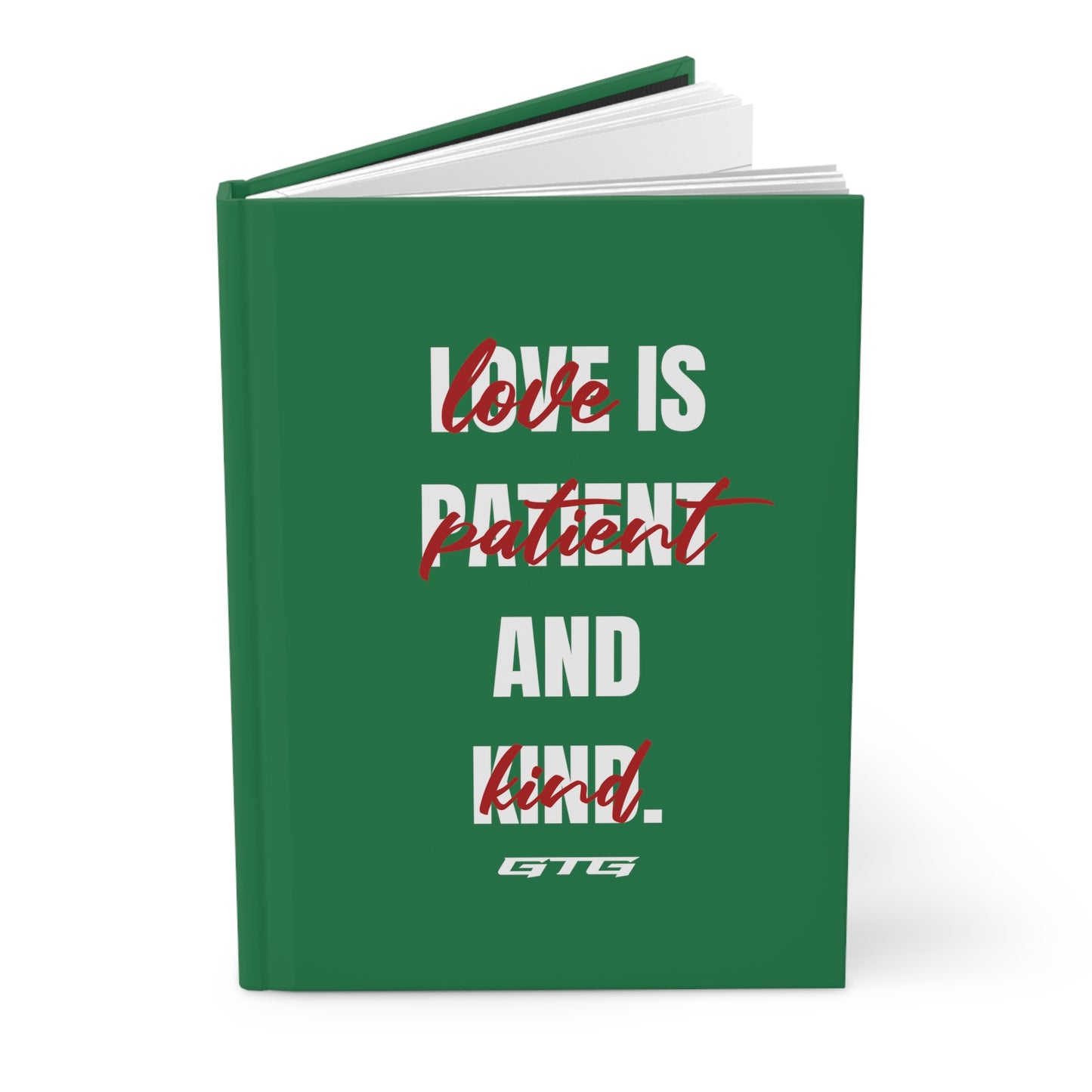 EVERGREEN LOVE IS… Hardcover Journal Matte